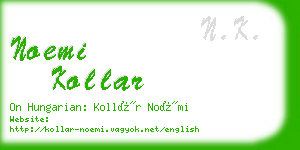 noemi kollar business card